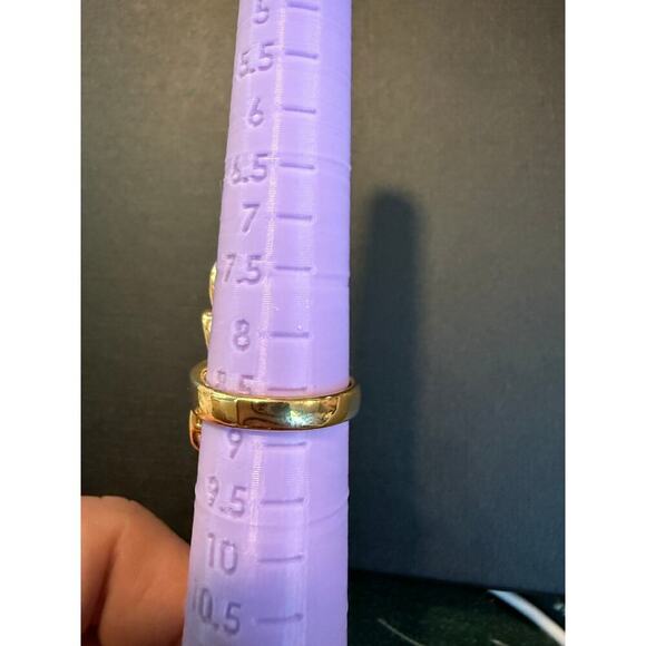 TJ Fallon Jewelry Swirl & Rhinestone Statement Ring size 8.75 - Picture 4 of 7